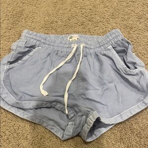 Billabong Blue Athletic Shorts with Elastic Waistband